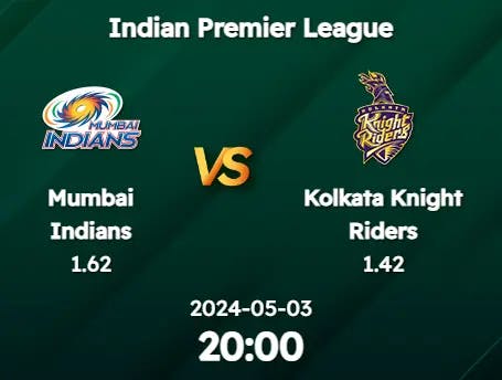 mumbai indians vs. kolkata knight riders
